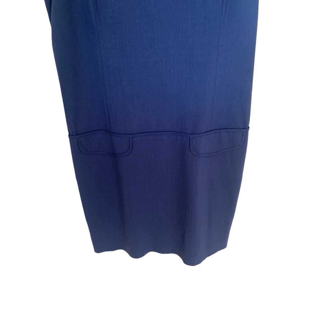 Theory Blue Sleeveless Dress - Picture 4 of 6
